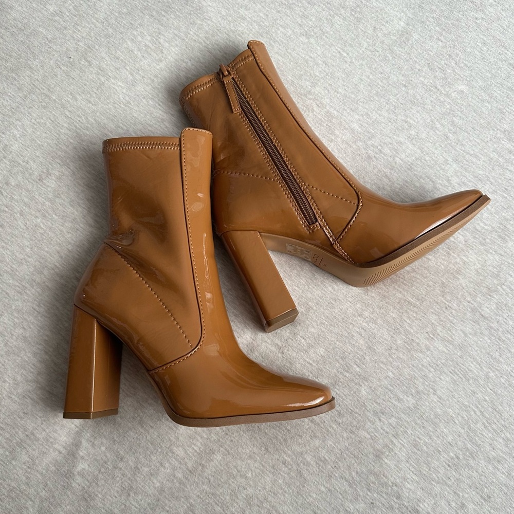 NWOT ALDO Heeled Boots Faux Vegan Leather